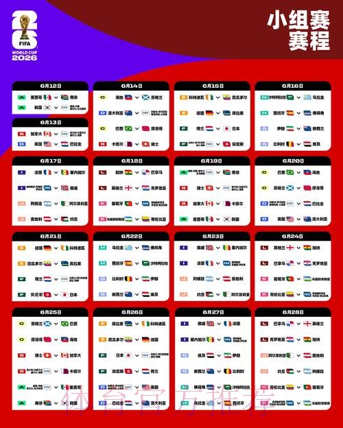 2026世界杯比赛时间高清版完整安排在哪里看